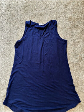 Ekouaer Blue Tank nightgown Size Medium Like New